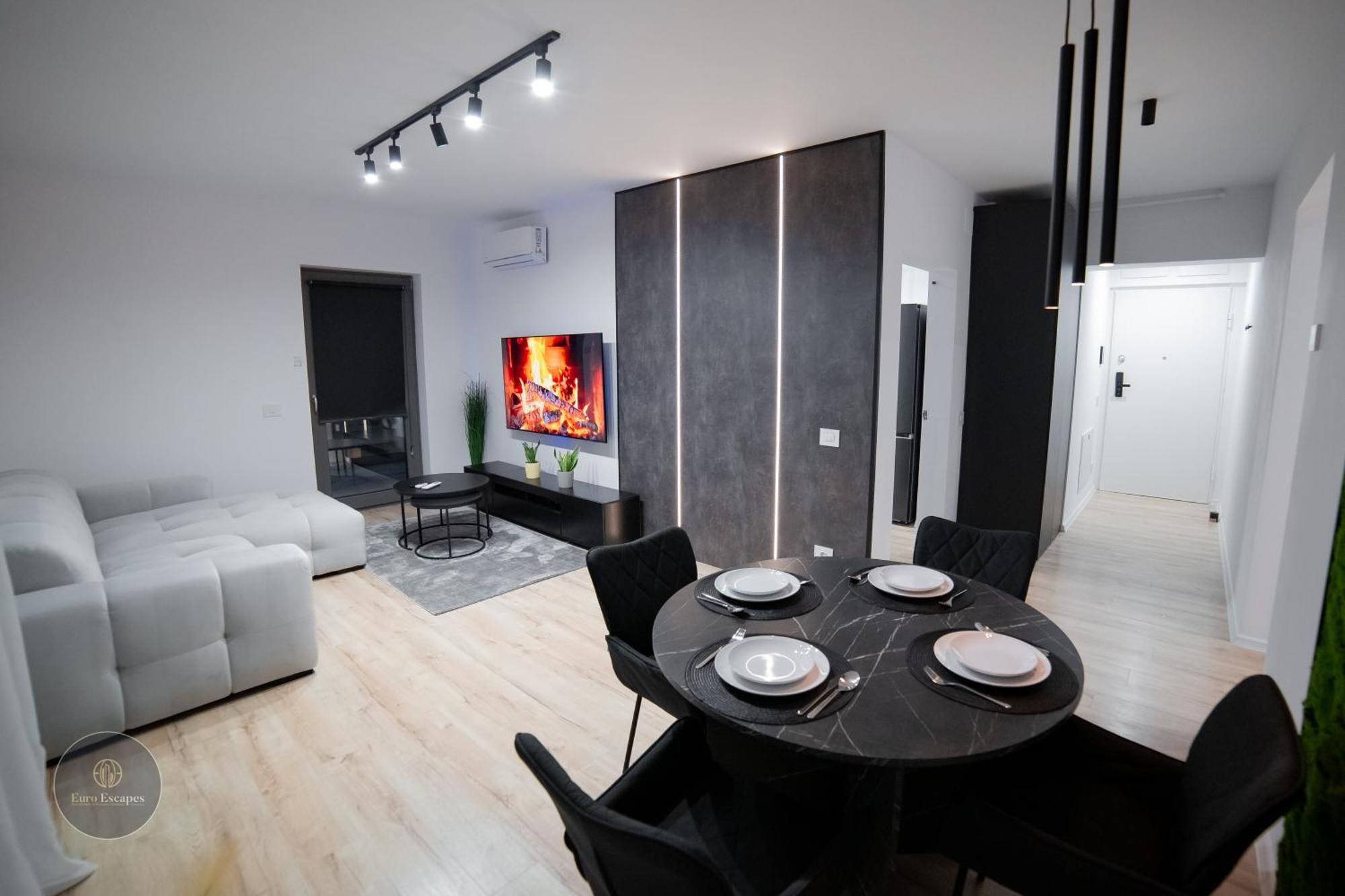 Apartment Executive 2Br Apartment With Fast Wi-Fi & Wraparound Balcony Near Promenada Mall Bucharest
